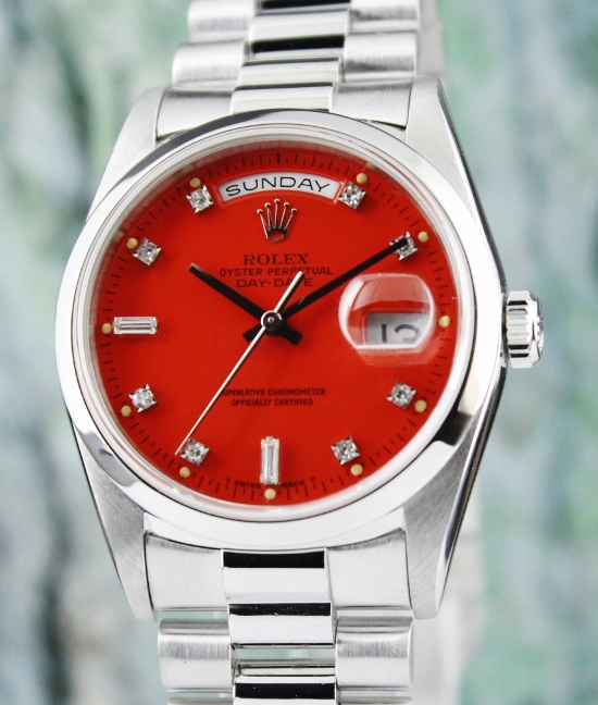 (image for) A ROLEX "PLATINIUM" OYSTER PERPETUAL DAY-DATE / 18206